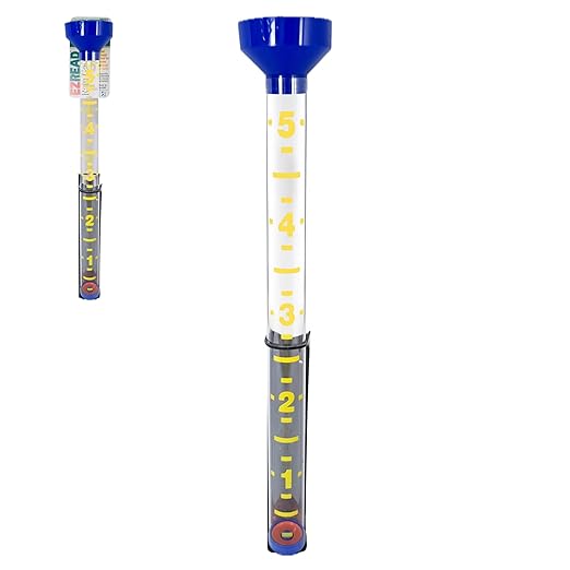Headwind EZRead 26” Giant Professional Outdoor rain Gauge, USA Made Heavy Duty All Weather Freeze Proof mountable with Float, Dark Blue (820-0020)