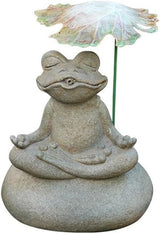 Whimsical Animal Pond Spitter, Outdoor Water Fountain with Pump and Hose, Antique Style Garden Water Fountain for Patio, Yard, Pond and Indoor Decor(Small)