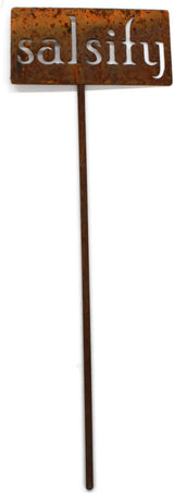 Classic Metal Garden Markers 19 Inches Tall (salsify, Naturally Rusted)