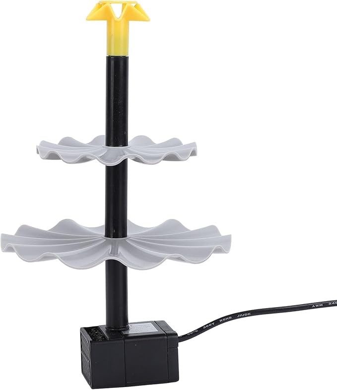 Solar Bird Bath Fountain | Hanging Plastic Water Fountain for Garden/Patio/Yard | Solar Powered Hummingbird Fountain with 3 Water Flow Modes | 28.75oz Lightweight Design