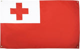 AZ FLAG Tonga Flag 150 x 90 cm with 4 Eyelets for Balcony or Wall