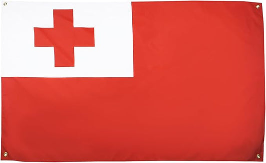AZ FLAG Tonga Flag 150 x 90 cm with 4 Eyelets for Balcony or Wall