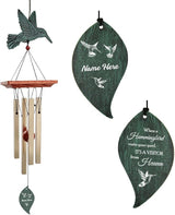 ASTARIN Memorial Custom Wind Chimes for Loss of Loved One, Wind Chimes for Patio Yard Decor, 24'' (Condolences-1)