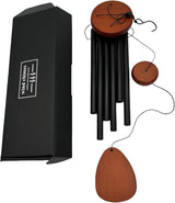 26 Inch Black Wind Chimes for Outside, Soft Tone Metal Wind Chimes for Garden Decor, Small to Medium Outdoor Chimes for Patio, Balcony, Housewarming Gift