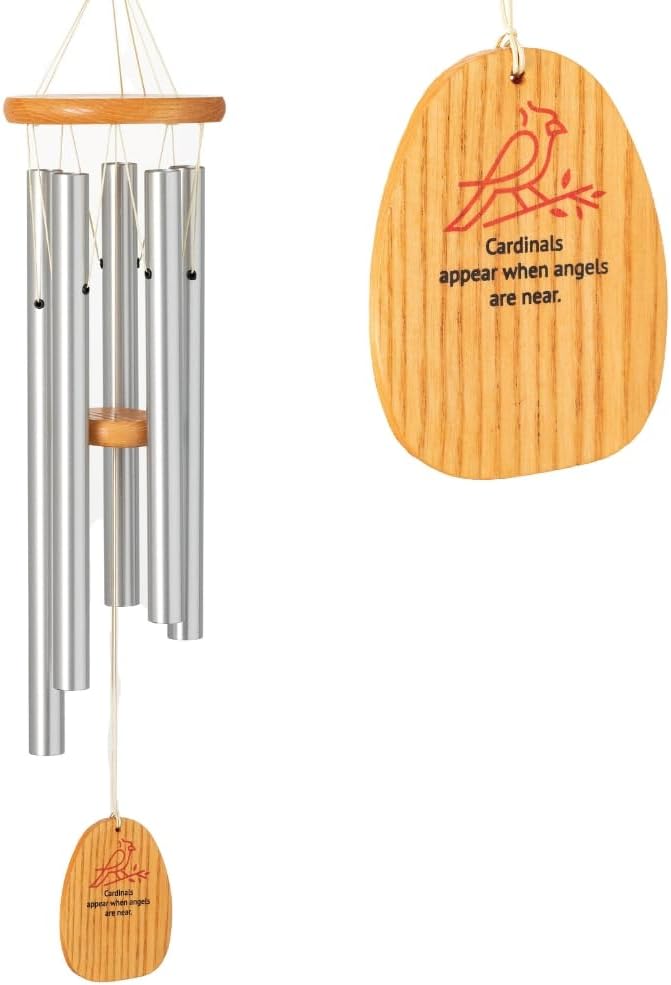 Woodstock Chimes Signature Collection, Woodstock Reflections, 22'' The Lord's Prayer Inspirational and Memorial Wind Chimes for Outdoor, Patio, Home or Garden Décor (WRLP)