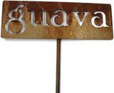 Classic Metal Garden Markers 19 Inches Tall (guava, Naturally Rusted)