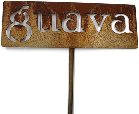 Classic Metal Garden Markers 19 Inches Tall (guava, Naturally Rusted)
