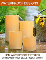 LED Pillar Candles Set of 4 - Battery Operated Flameless with Timer & Remote