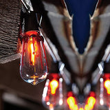 Abeja Flicker Flame String Lights - 10Ft, 10 Bulbs, Black Wire