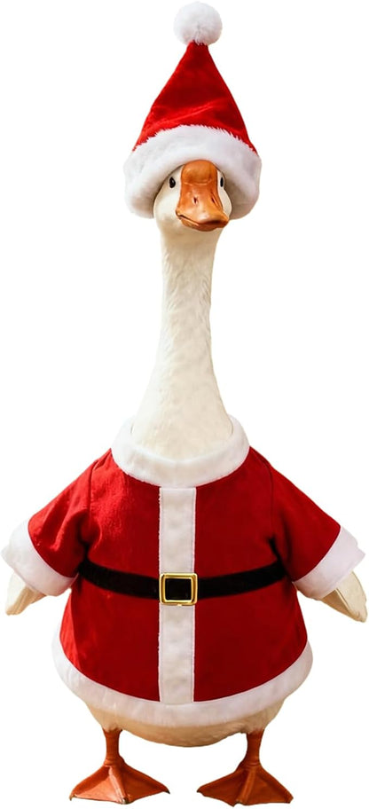 Independence Day Style Cute Outfit for 23-Inch Cement Goose – Outdoor Garden Yard Porch Decor