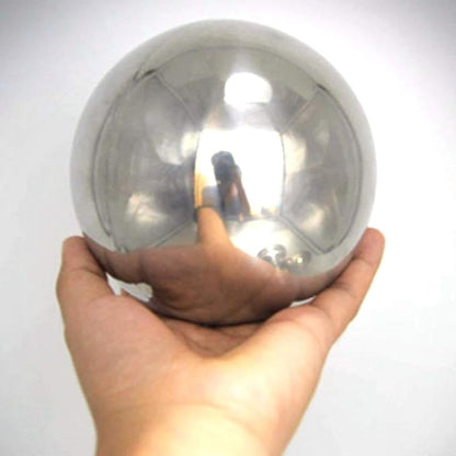 Stainless Steel Gazing Ball, Mirror Polished Hollow Ball Reflective Garden Sphere, Floating Pond Balls Seamless Gazing Globe for Home Garden Ornament Decorations (10CM X 2PCS)
