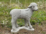 Lamb Statue Outdoor or Indoor Sculpture Concrete Lamb Figurine Garden Lamb Decor Realistic Sheep Statue