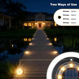 Solar Lights - Waterproof Warm White 12 Pack Ground