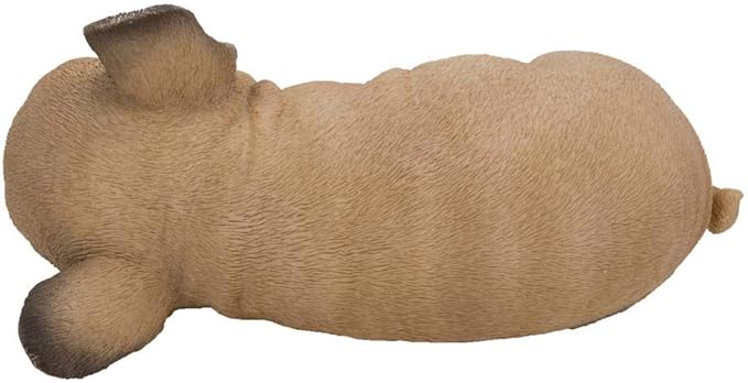 Hi-Line Gift Ltd, Pet Pals French Bulldog Puppy Sleeping, 7-inch Length, Indoor Outdoor Statue Figurine
