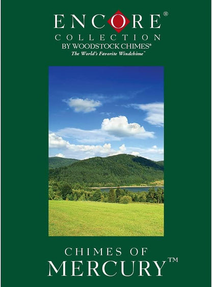 Woodstock Chimes Encore Collection, Chimes of Mercury, 14'' Silver Mercury Wind Chimes for Outdoor, Patio, Home or Garden Décor (DCS14)
