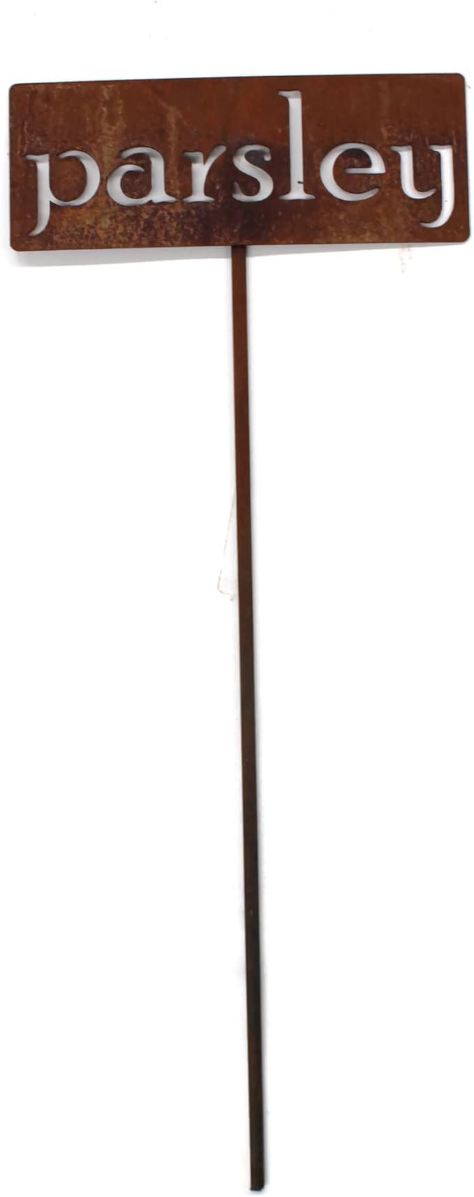 Classic Metal Garden Markers 19 Inches Tall (parsley, Naturally Rusted)