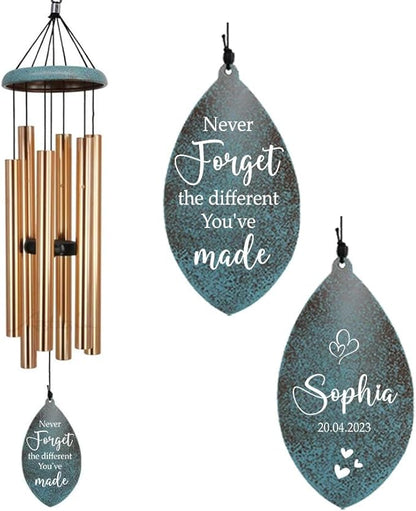 ASTARIN Personalized Retirement Wind Chime, Retirement Gifts Outdoor Wind Chimes, Retirement Gifts for Women, Teachers, Coworkers, Nurses, Bosses(Produced in USA)