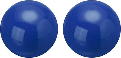 uxcell 2 Pcs Gazing Globe Decor Ball 2.5 Inch 63mm Reflective Garden Sphere Hollow Ball, Seamless Stainless Steel Gazing Ball, Smooth Mirror Globe for Garden Home Decor, Dark Blue
