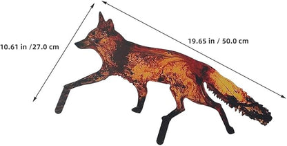 Metal Insert Outdoor Iron Lawn Stake 50Cm Hollow Animal Yard Decor for Patio and Courtyard Decorative Garden Ornament