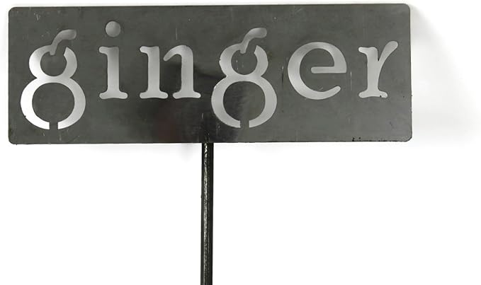 Classic Metal Garden Markers 19 Inches Tall (ginger, Raw, Unfinished Steel (will rust with time))