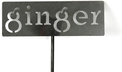 Classic Metal Garden Markers 19 Inches Tall (ginger, Raw, Unfinished Steel (will rust with time))