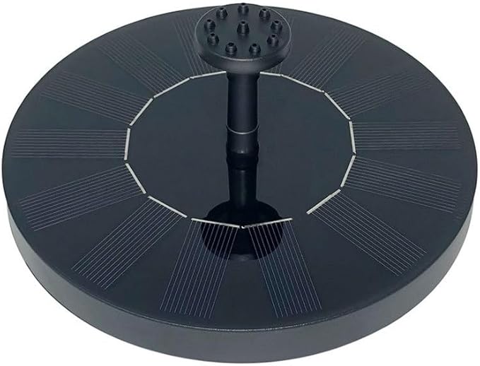 Solar Bird Bath Fountain Pump, Upgrade 1.4W Solar Fountain with 6 Nozzle, Free Standing Floating Solar Powered Water Fountain Pump for Bird Bath, Garden, Pond, Pool, Outdoor