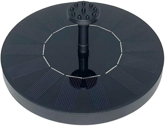 Solar Bird Bath Fountain Pump, Upgrade 1.4W Solar Fountain with 6 Nozzle, Free Standing Floating Solar Powered Water Fountain Pump for Bird Bath, Garden, Pond, Pool, Outdoor