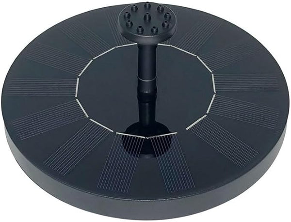 Solar Bird Bath Fountain Pump, Upgrade 1.4W Solar Fountain with 6 Nozzle, Free Standing Floating Solar Powered Water Fountain Pump for Bird Bath, Garden, Pond, Pool, Outdoor