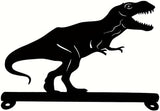 Metal Dinosaur Iron Art Silhouette Mailbox Top Decoration Yard Art Garden Decorations Patio Outdoor Decor Iron Crafts