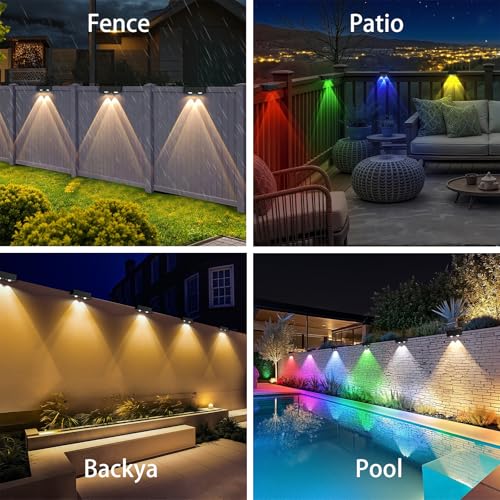 Solar Lights Outdoor Waterproof, WL09M-T RGBWW Spotlight Lens