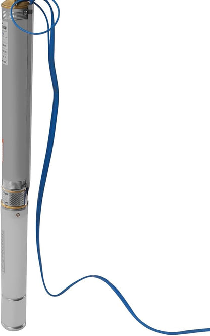 Deep Well Submersible Pump AC 110V 750W Electric Submersible Water Pump, 16 GPM Flow, 380ft Lift, Farm Ranch Irrigation Submersible Bore Hole Deep Well Pump 3420 RPM