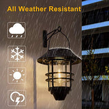 Solar Hanging Lantern - Waterproof Wall Mount 2 Pack