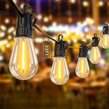 LED Outdoor String Lights - 33Ft Waterproof Dimmable S14 Bulbs