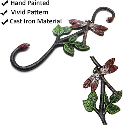 Cast Iron Plant Extension Hanger, Indoor/Outdoor S Hooks, Ceiling Extender for Hanging Plants, Flower Pots, Baskets, Macrame, Lantern, Birdfeeder