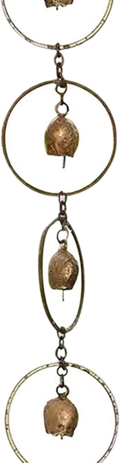 Rain Water Catcher Rainwater Chains Home Decor for Gutter Functional Replace Rain Gutter Drain Rain Chains for Divert Water Sheds Awnings, Bell