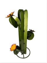 Metal Saguaro Cactus - Garden Art (Olive)