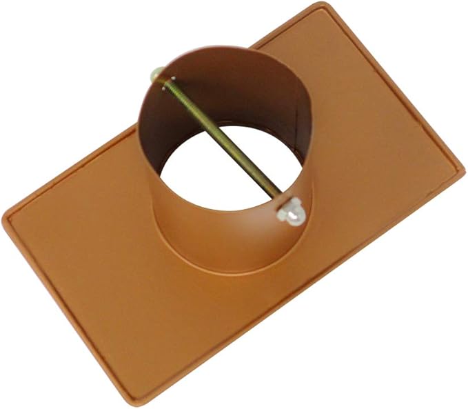 Trademark Innovations 8' Copper Colored Umbrella Rain Chain and Rain Chain Adapter Set for Gutters and Downspouts