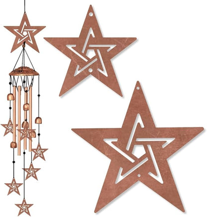 Wind Chimes for Outside, Melodious Melodic Tones Star Style Windchimes Suitable for Outdoor Garden Patio Porch Decor, Unique 33“ Metal Memorial Wind Chimes Friendship Gifts for Women