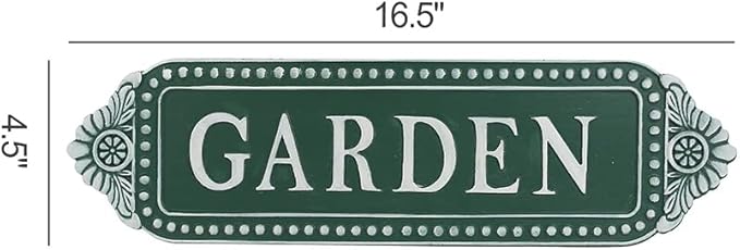 CHIC Greenhouse Sign - Decorative Outdoor Vintage Yard Sign - Front Porch & Farmhouse Decor - 16.5 * 4.5 Inch