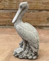 Realistic Concrete Pelican Statue Cement Lake Bird Ornament Handmade Garden Decoration