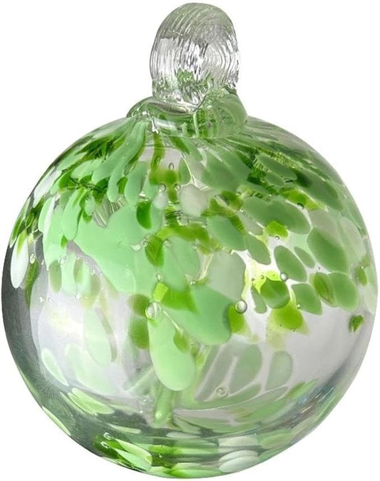 Dale Tiffany Hand Blown Glass, 6" Diameter Celtic, Tree of Life Collection, Witch Globe Hanging Garden Indoor/Outdoor Decorative Ornament Gazing Ball