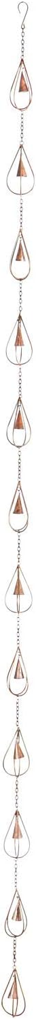 New Creative Iron Rain Chain with Copper Finish