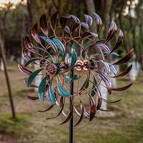 Stargarden Wind Spinners Outdoor, Metal Large Wind Sculptures | 360 Degrees Kinetic Wind Sculptures& Spinners Yard Art Outdoor Garden Decor