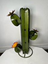 Metal Saguaro Cactus - Garden Art (Olive)