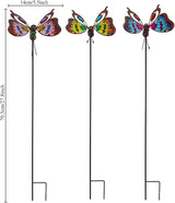 3 Pack Butterfly Decorative Garden Stakes,Butterflies Porch Decorations Outdoor Decor for Spring Yard Art Patio Plant Pot Flower Bed Ornaments
