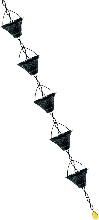 Functional Gardens Decoration Rain Chain Antique Styles Outdoor for Effective Gardens Drainage Decoration