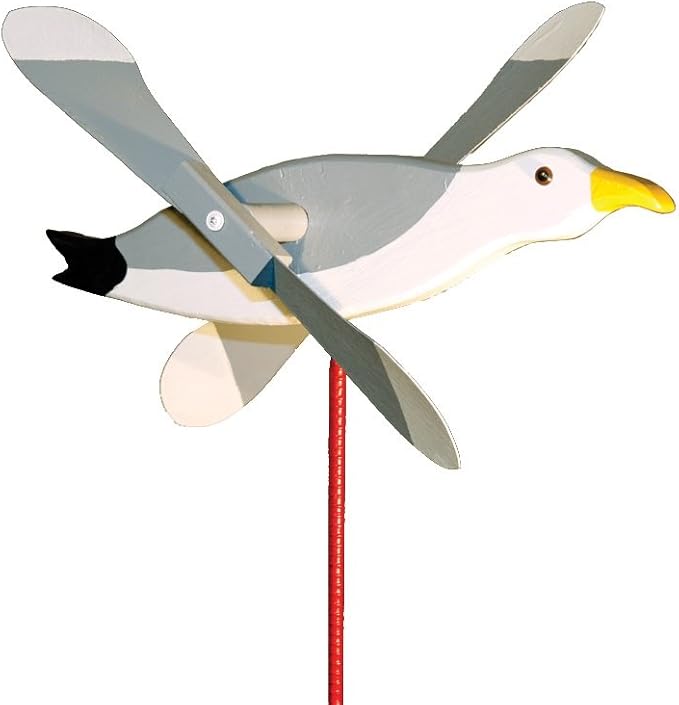 Seagull Whirligig/Whirly Bird Garden Spinner Lawn Decoration Amish-made
