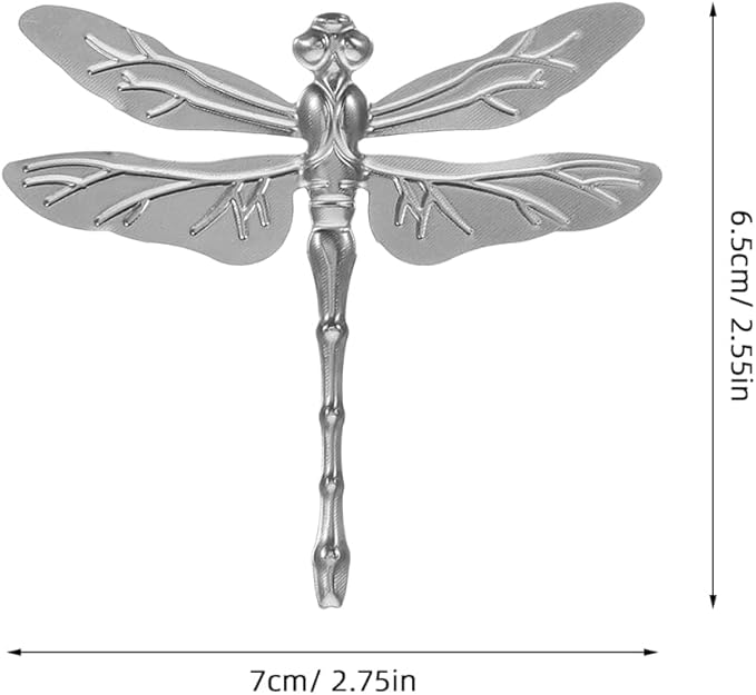 Abaodam 20Pcs Metal Dragonfly Sculpture Wall Art for Garden Decoration 2.75In Handmade Iron Dragonfly Figurine Outdoor Patio Home Decor Diy Craft Project