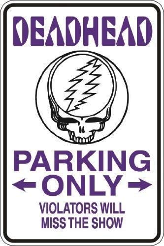 Lilyanaen New Metal Sign Aluminum Sign Yard Fence Garage Decorative Sign Deadhead Parking Only Wall Sign for Outdoor & Indoor 8"x12"