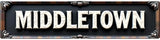 Coastal Middletown Tin Signs 16 * 4 Inches - Beachy Wall Art for Oceanfront Patio - Beach Theme Decor Cool Posters Patio Wall Decor